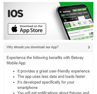 Betway Iphone App Step 2
